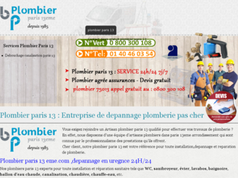 plombierparis13-eme.com website preview