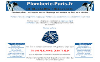 plomberie-paris.fr website preview