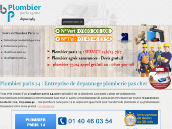 plombierparis14-eme.com website preview