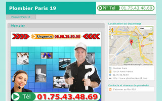 plombierparis19.com website preview