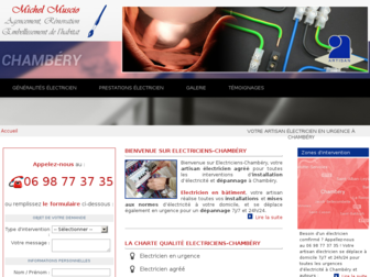 electriciens-chambery.com website preview