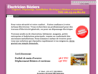 beziers-electricien.fr website preview