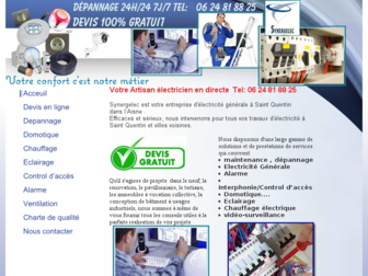 synergelec.fr website preview