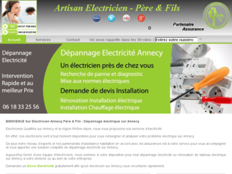 electricien-annecy.co website preview