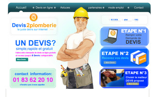 devis2plomberie.com website preview