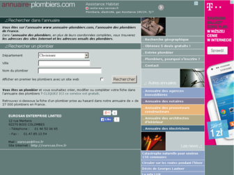 annuaire-plombiers.com website preview