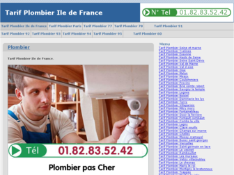 tarifplombier.com website preview