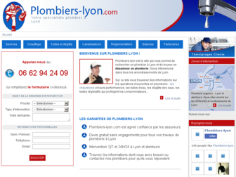 plombiers-lyon.com website preview