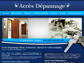 serrurier-depannage-brest.fr website preview