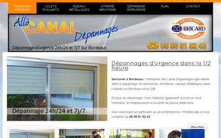 allo-canal-depannages.fr website preview
