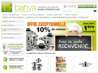 bahya-culinaire.com website preview