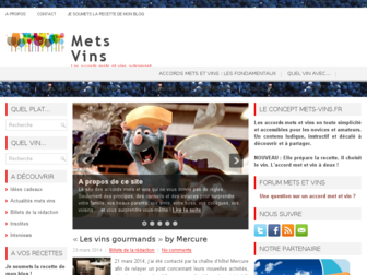 mets-vins.fr website preview