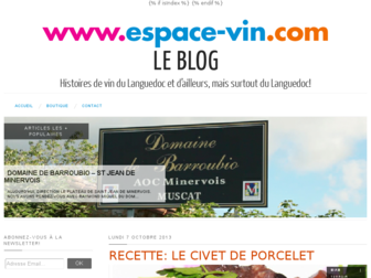 blog.espace-vin.com website preview