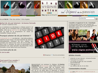 blog.vigne-online.fr website preview