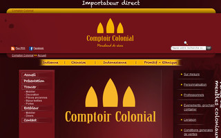 comptoir-colonial.com website preview