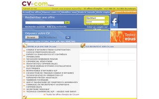 cv.com website preview