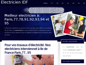artisan-electricien-idf.fr website preview