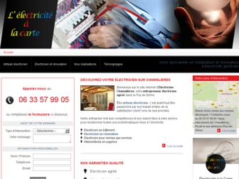 electricien-chamalieres.com website preview