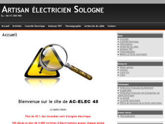 acelec45.fr website preview