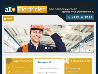 allo-electricien-boulogne.fr website preview