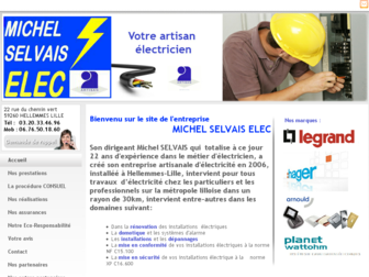 selvais-elec.fr website preview