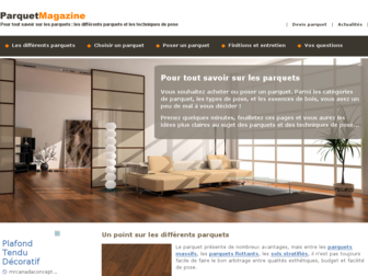 parquet-magazine.fr website preview