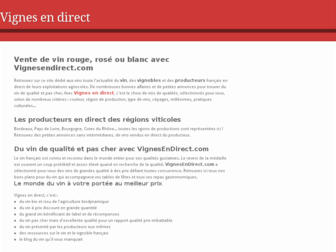 vignesendirect.com website preview