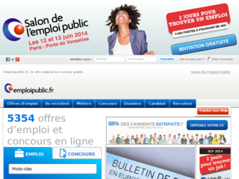 emploipublic.fr website preview