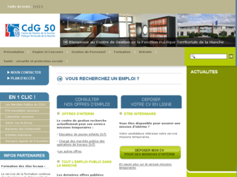 cdg50.fr website preview