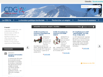 cdg74.fr website preview