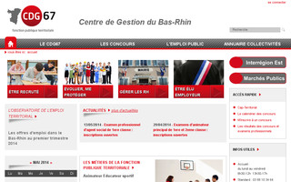 cdg67.fr website preview