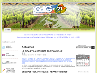 cdg21.fr website preview