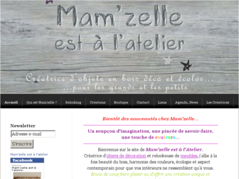 mamzelle-est-a-l-atelier.com website preview