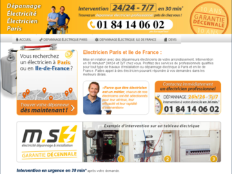 depannage-electricite-electricien-paris.fr website preview