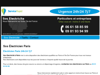 sos-electricite.com website preview