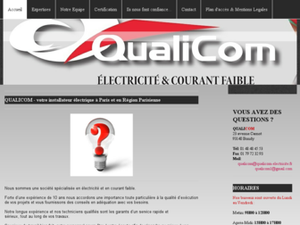qualicom-electricite.fr website preview