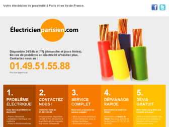 electricien-parisien.com website preview