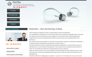 electricien-paris.pro website preview