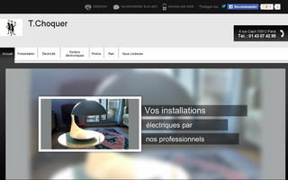 choquer-electricite-paris.fr website preview