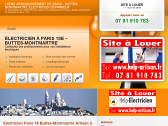 paris-18e-buttes-montmartre.help-electricien.fr website preview
