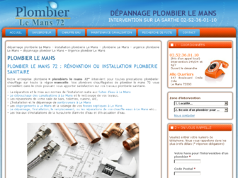 plombierlemans72.fr website preview