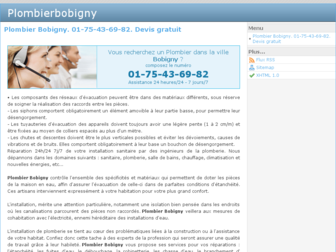 plombierbobigny.org website preview