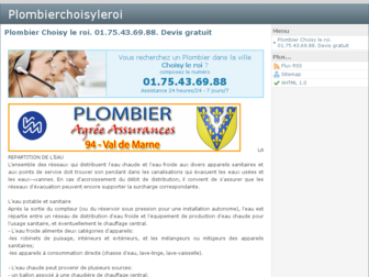 plombierchoisyleroi.com website preview