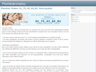 plombierchatou.org website preview