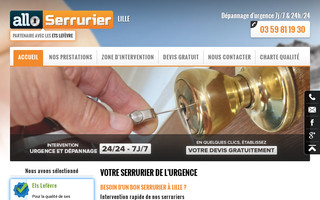allo-serrurier-lille.com website preview