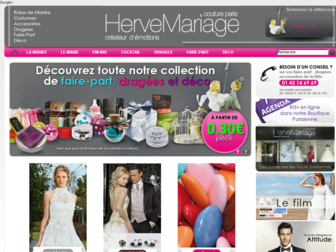 hervemariageparis.com website preview