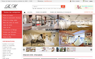 mariagerobes.fr website preview