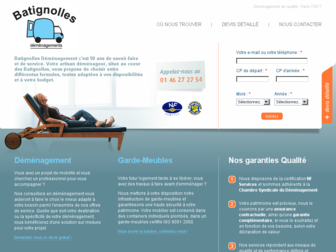 batignolles-demenagement.fr website preview