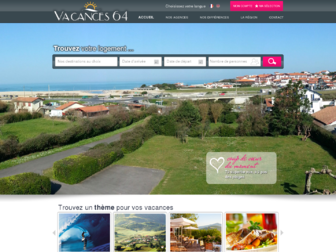 vacances64.com website preview