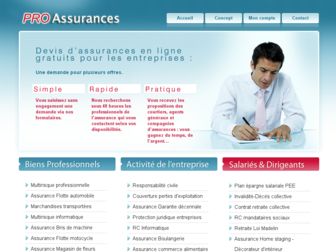 pro-assurances.fr website preview